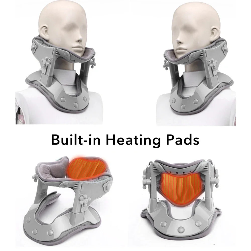 Agdoad Therapeutic Extended Inflatable Neck Traction Device Cervical Collar System