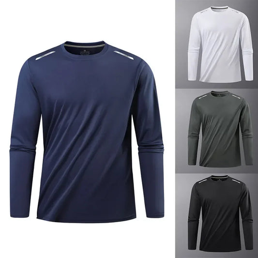 Ippolich Reflective Sport Gym T Shirt Men Quick Dry Top