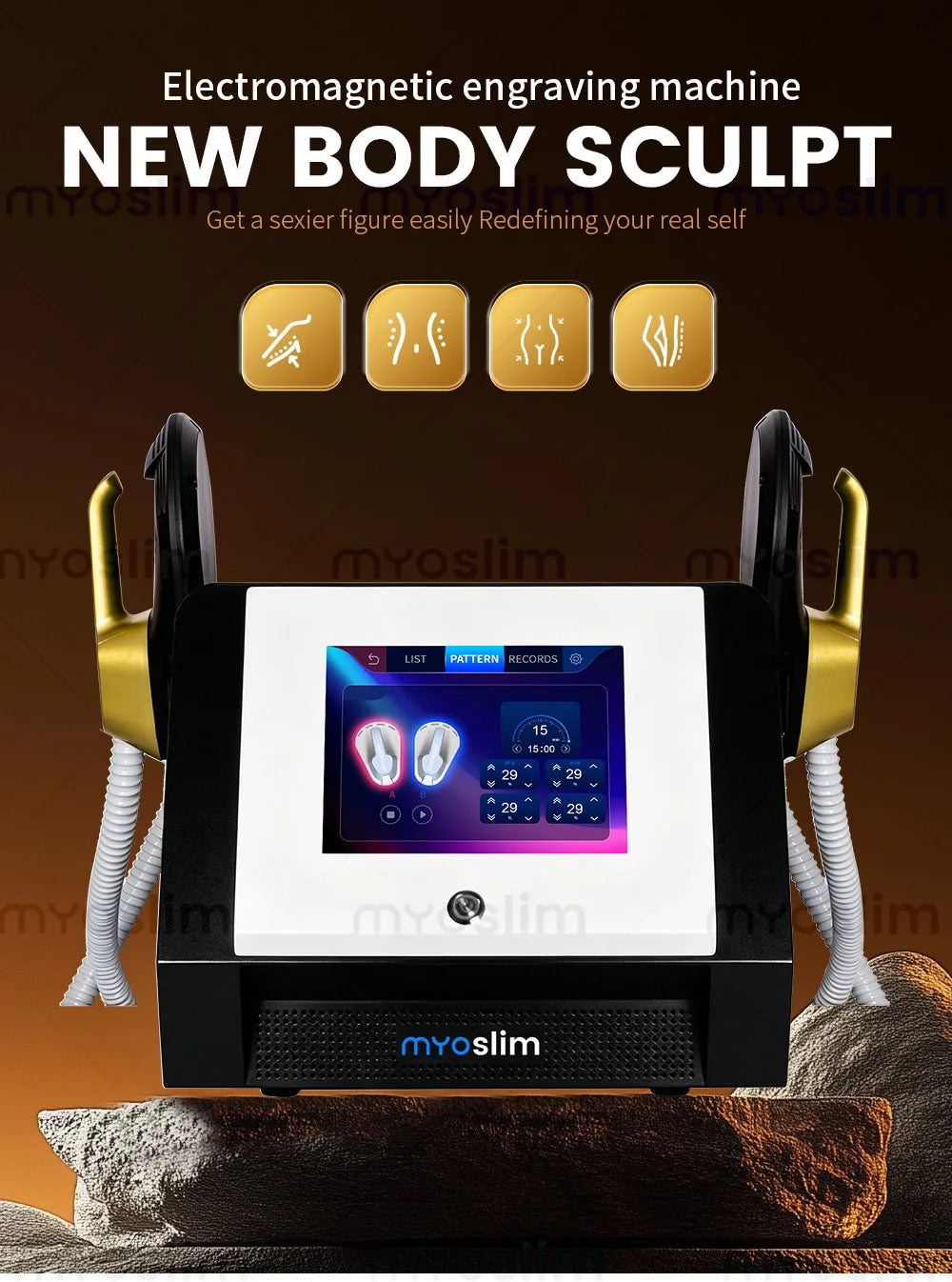 Myoslim EMS RF Machine Neo 15Tesla 6500W Sculpt Fat Reduction
