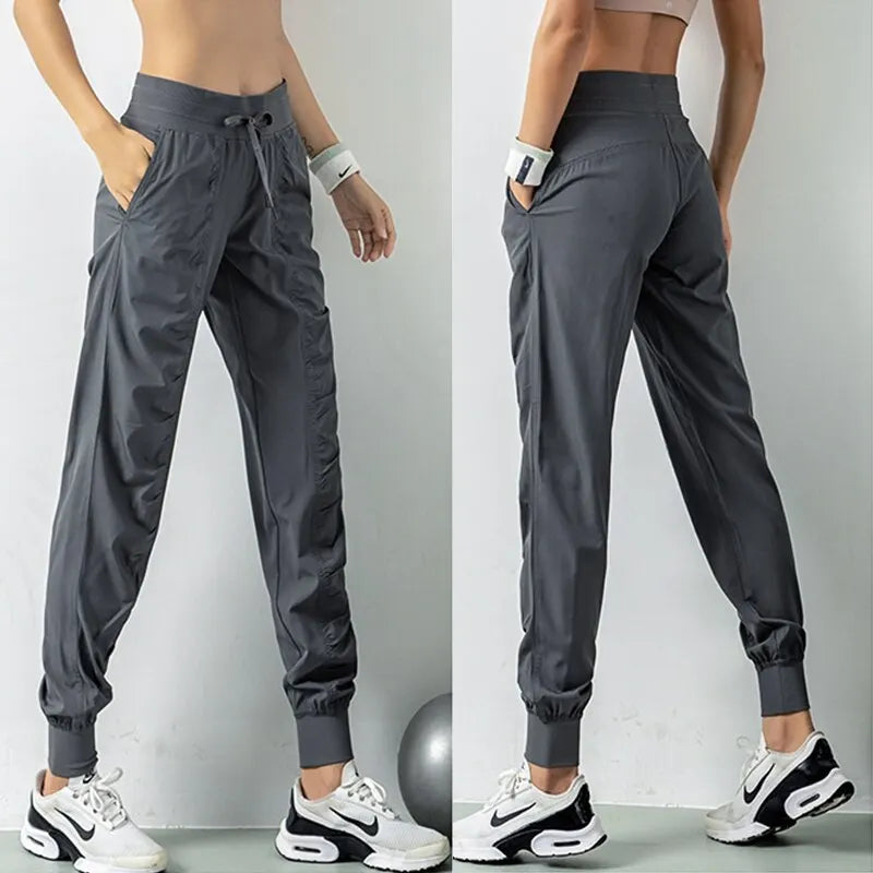 CZGUKE Women's Quick Dry Drawstring Joggers With Pockets