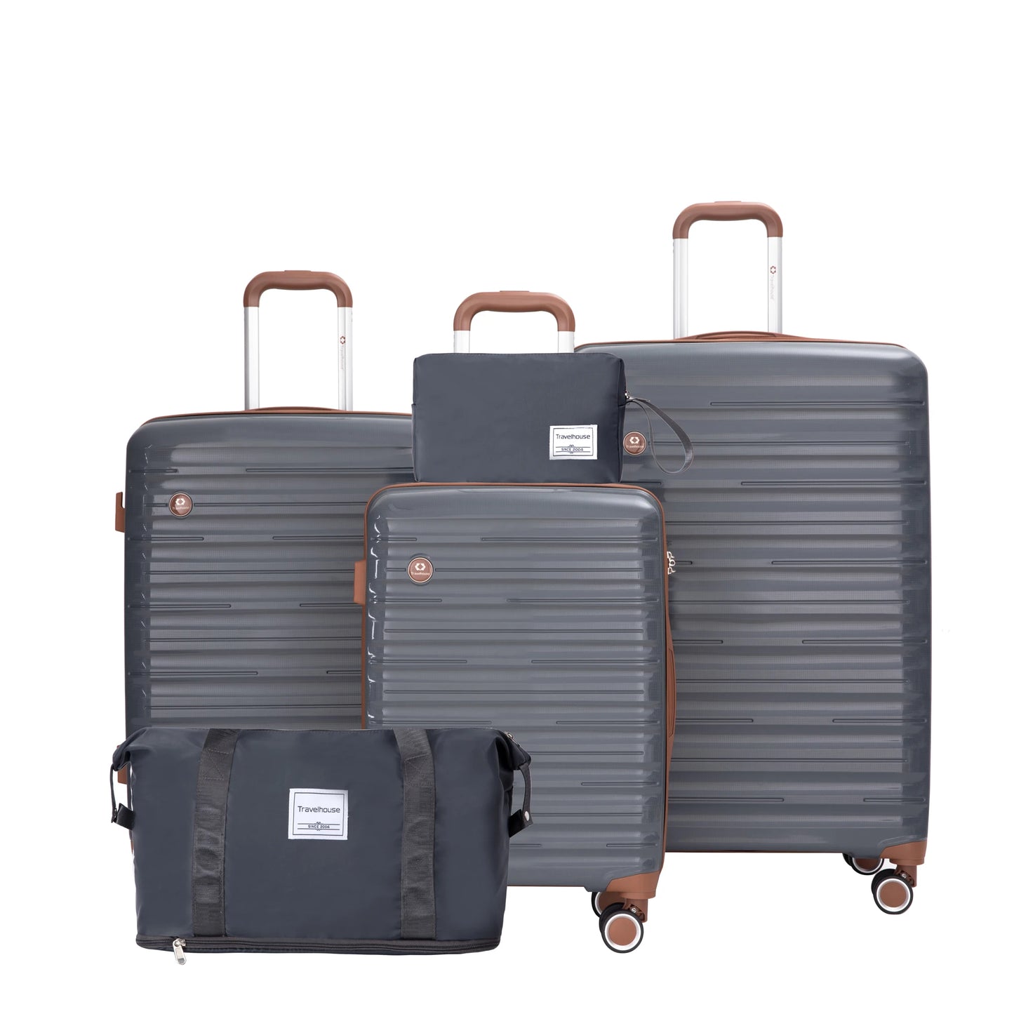 TravelhouseCN 5 Piece Luggage Set With Spinner Wheels TSA Lock