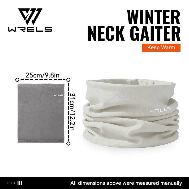WRELS Winter Neck Gaiter Fleece Lined Windproof Face Warmer For Men And Women Outdoor Cold Weather Gear