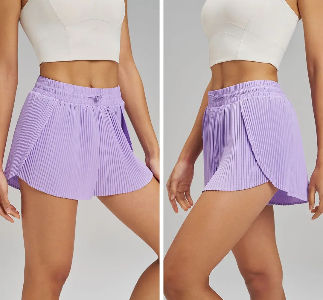 Sports Outdoor Yoga Shorts Skirt Set Breathable Quick Dry
