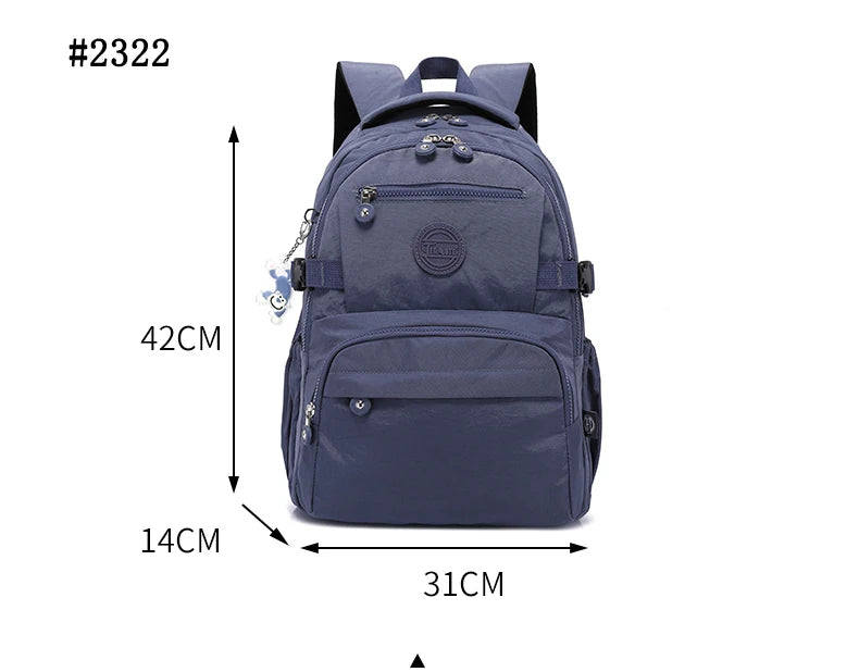 Unisex Travel Backpack Waterproof Large Capacity School Bag