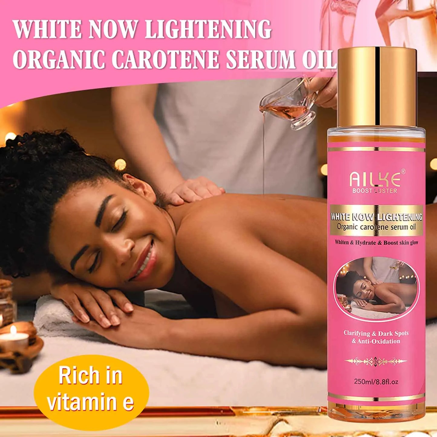 AILKE Skin Glowing Body Lotion Niacinamide Brightening Moisturizing Cream