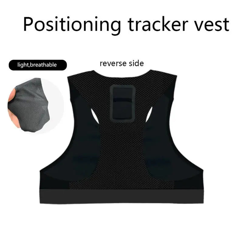 Football Tracker Vest For Soccer Training And Fitness With GPS Sync Sweat Wicking Breathable Polyester