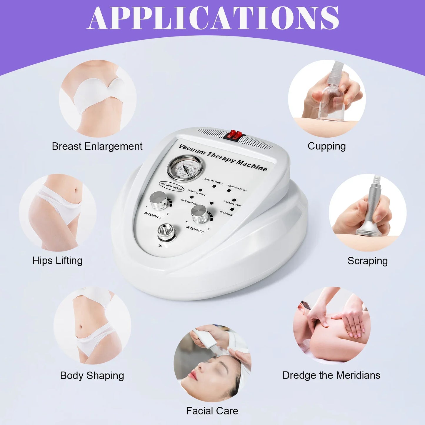 Vacuum Therapy Machine With 24 Cups And 3 Pumps For Body Shaping And Cupping Massage