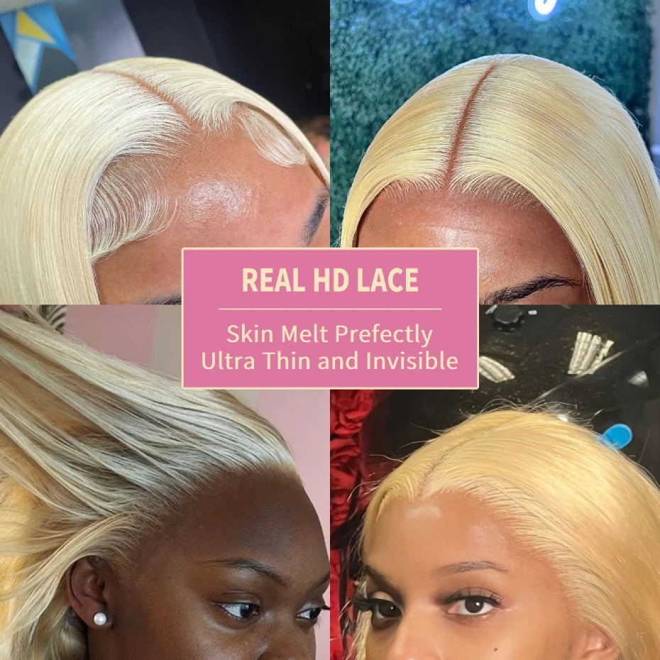 Lalabobo HD Lace Front Wig Glueless Pre Plucked Brazilian Straight