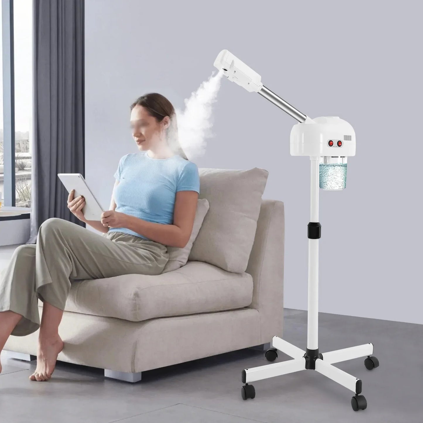 Ozone Facial Steamer For Home Spa Skin Care And Hydration Deep Cleansing With Ozone Steam
