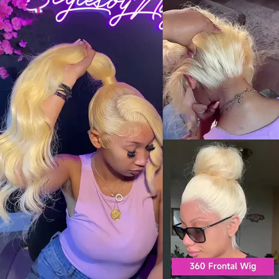 Monstar 360 Lace Frontal Wig HD Body Wave Remy Hair