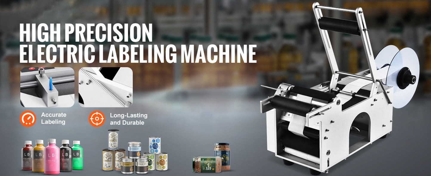 SucceBuy Semi Automatic Bottle Labeler Electric Label Applicator 20 to 50